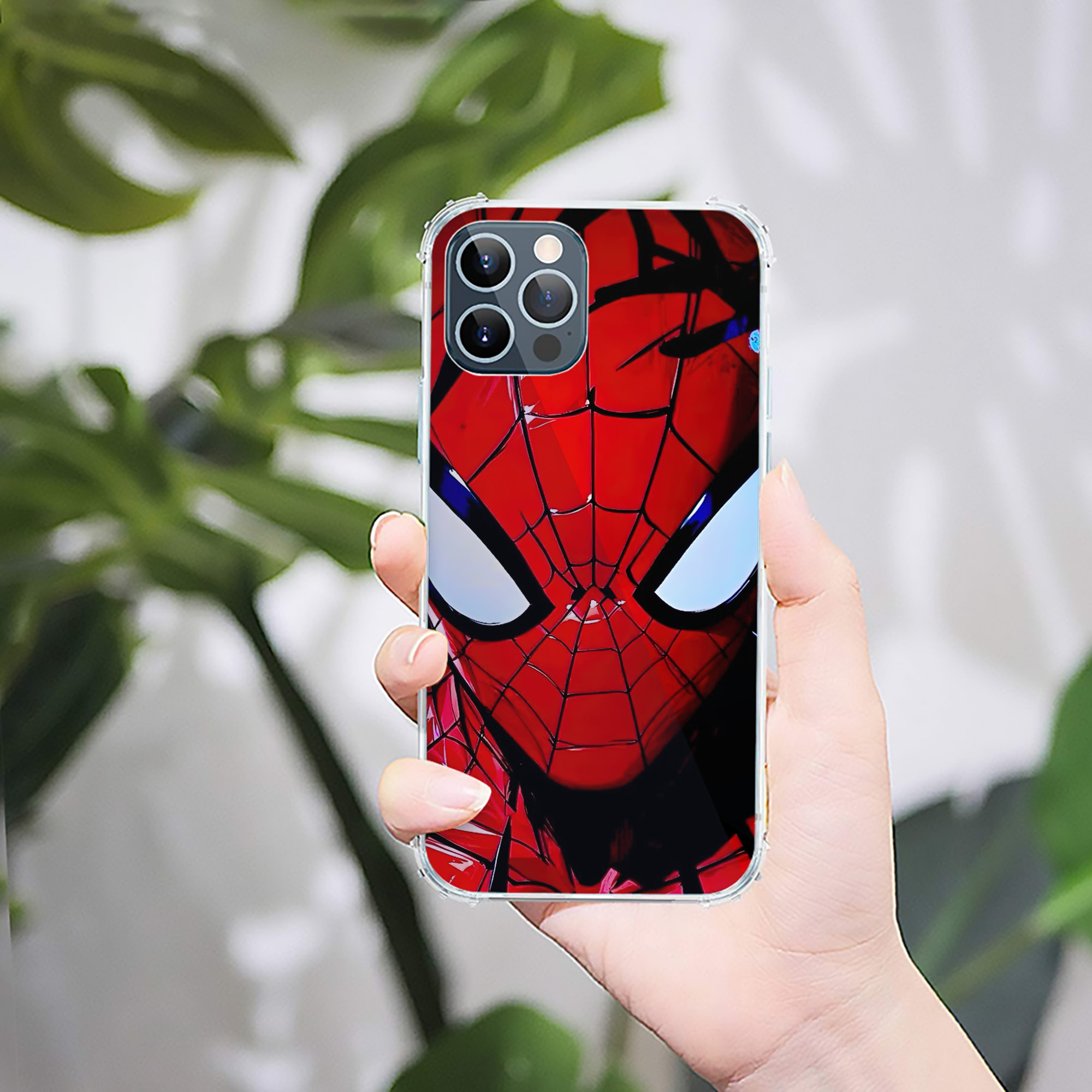 （画像用） Spider Man スパイダーマン 【iPhone 12シリーズ対応】透明スマホケース（クリアソフトケース）